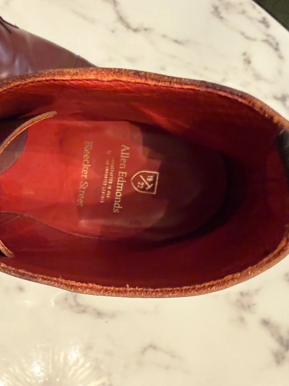 Allen Edmonds Bleeker Street Cap-toe Boot, Size 9D